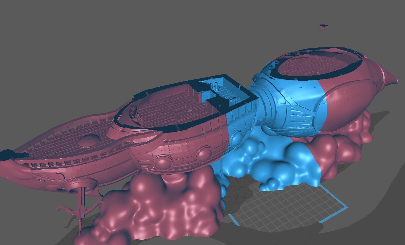 Elven Warbird Spelljammer, Playable Terrain Piece - Epic Miniatures