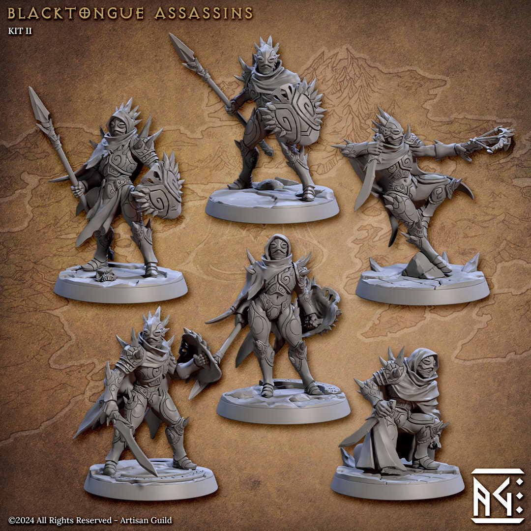 Blacktongue Assassins - Masked (6 Variants Available) - Artisan Guild