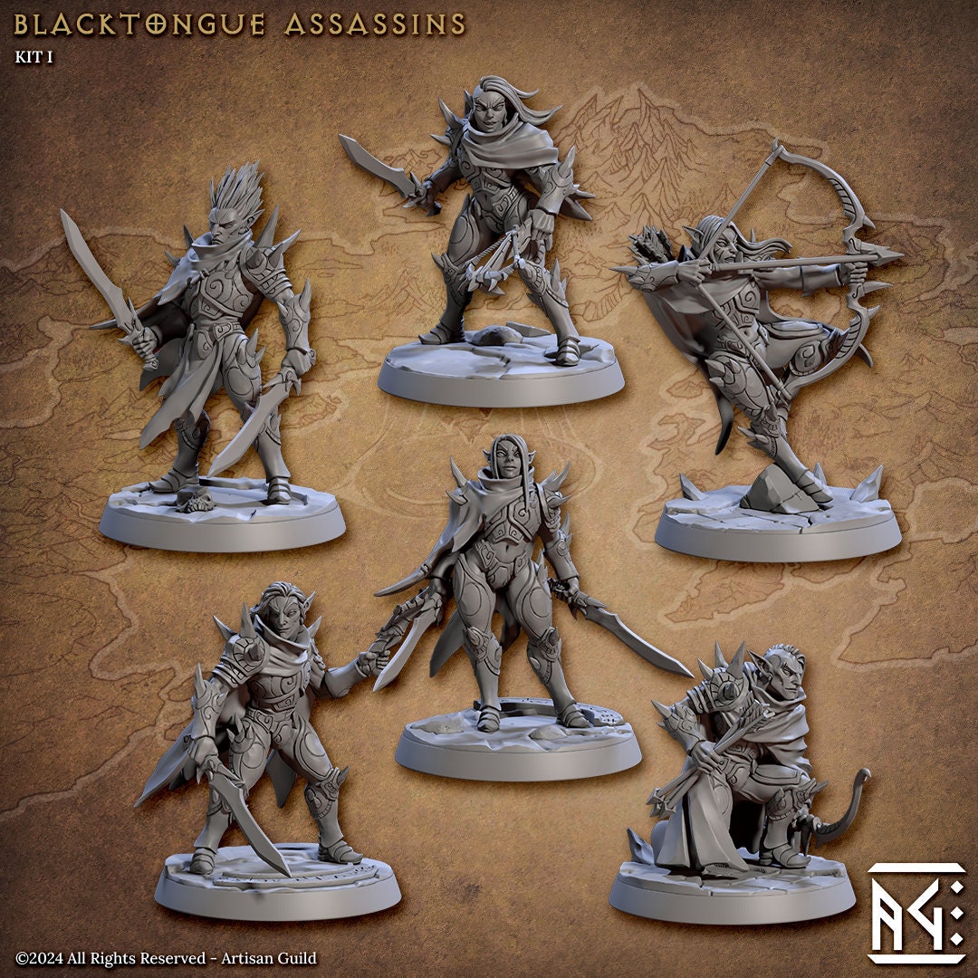 Blacktongue Assassins (6 Variants Available) - Artisan Guild