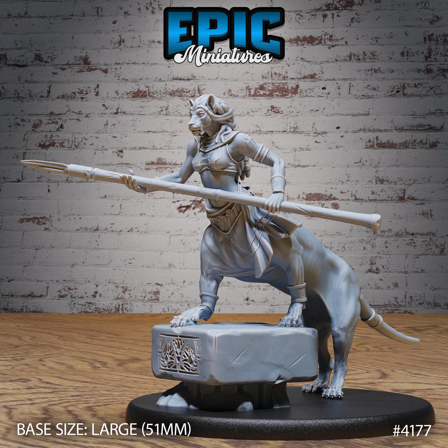 Lion Centaur, Bastet Devotee (3 Variants Available) - Epic Miniatures