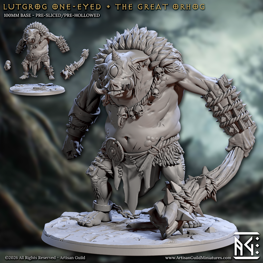Lutgrog One-Eyed, the Great Orhog - Cyclops Pig-Ogre - Artisan Guild