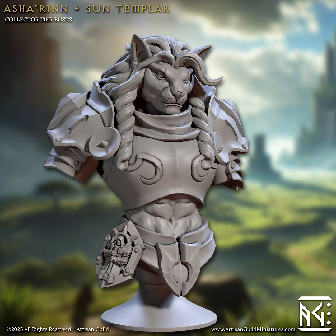 Solarmane Busts - Lion Folk Statuettes (6 Variants Available) - Artisan Guild