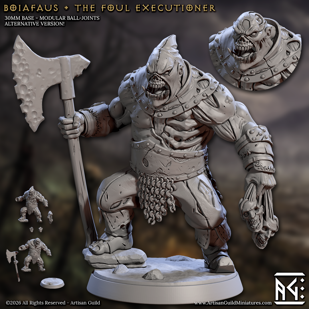Boiafaus, the Foul Executioner - Zombie Axeman (4 Variants Available) - Artisan Guild