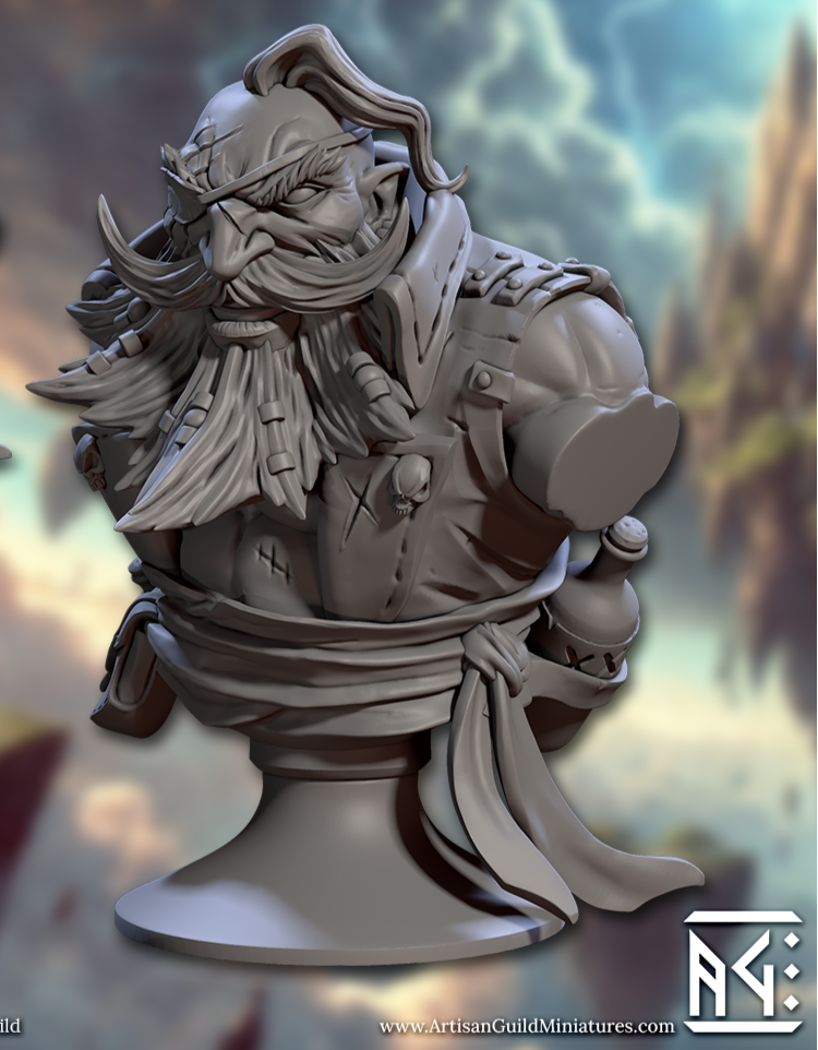 Brokk Bronzebeard Bust (2 Variants Available) - Artisan Guild