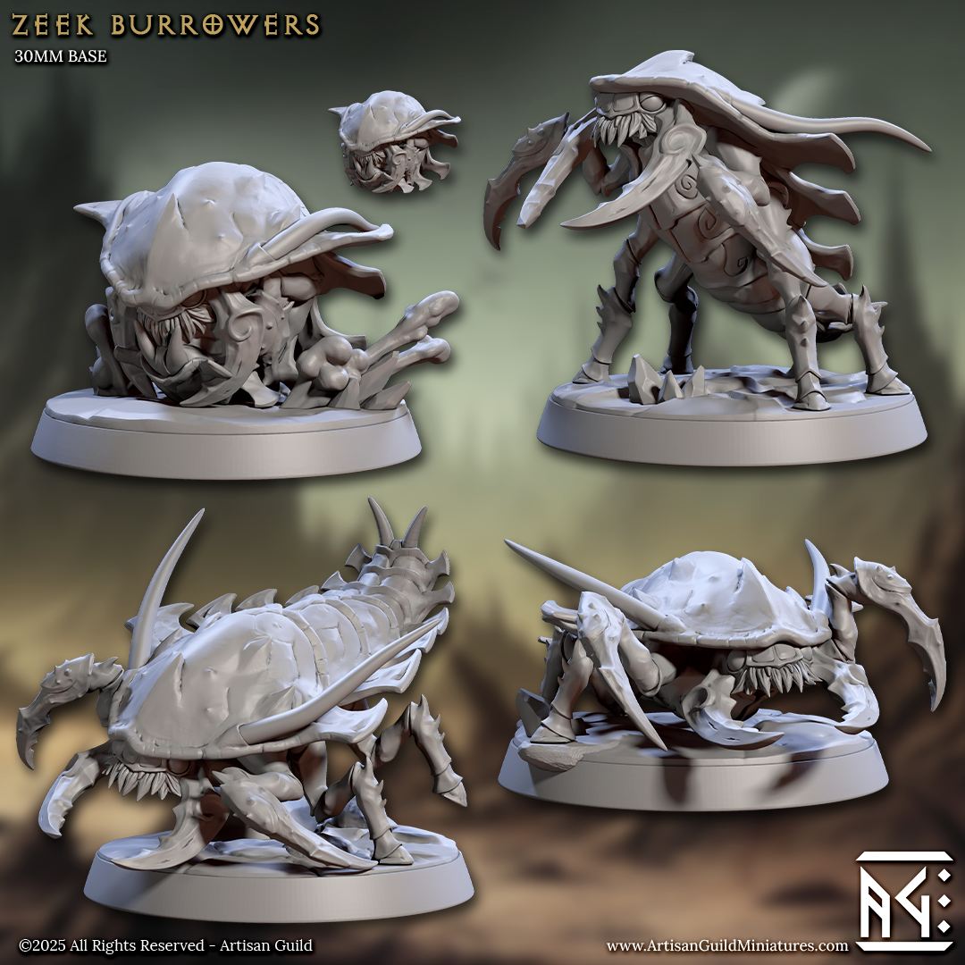 Zeek Burrowers (4 Variants Available) - Artisan Guild
