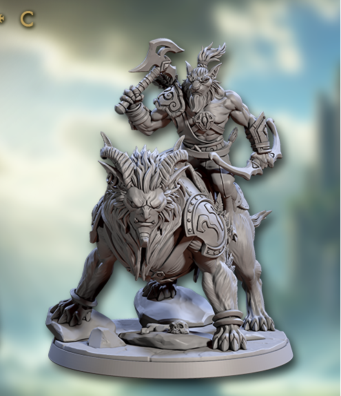 Shesep-Ankh Sphinx Riders, Lionfolk Cavalry - Set 2 (4 Variants Available) - Artisan Guild