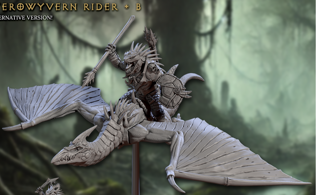 Pterowyvern Riders, Set 1 (4 Variants Available) - Artisan Guild