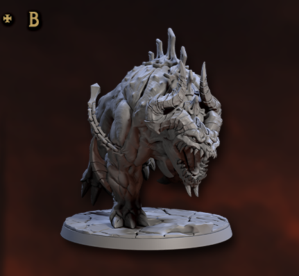 Belzatu, Infernal Warbeasts (4 Variants Available) - Artisan Guild