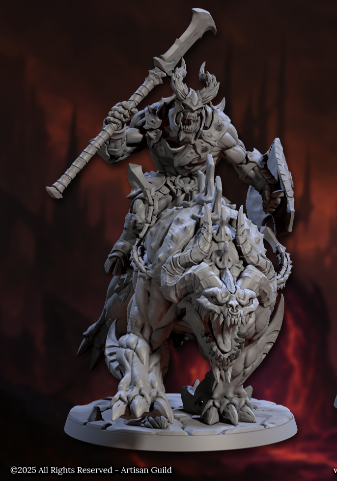 Belzatu, Infernal Warbeasts with Ravager Riders - Set 1 (4 Variants Available) - Artisan Guild