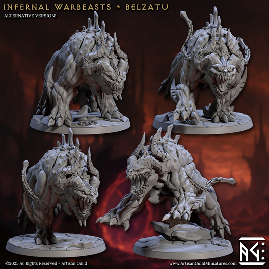 Belzatu, Infernal Warbeasts (4 Variants Available) - Artisan Guild
