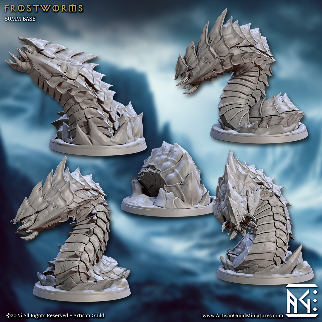 Frostworms - Tundra Tunnelers (5 Variants Available) - Artisan Guild