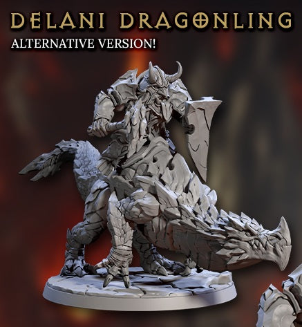 Delani Dragonling Riders, Set 2 (4 Variants Available) - Artisan Guild