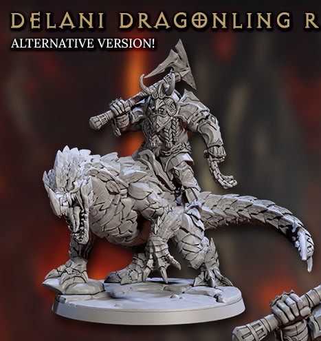 Delani Dragonling Riders, Set 2 (4 Variants Available) - Artisan Guild