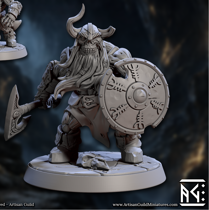Dwarf Draugr - Helmets, Undead Dwarven Warriors (6 Variants Available) - Artisan Guild