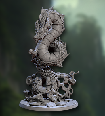 Zhaolun - Elder Spiritual Dragon, Asian Wingless Dragon (2 Variants Available) - Artisan Guild