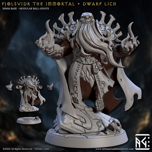 Dwarf Draugr Leaders - Undead Dwarven Bosses (4 Variants Available) - Artisan Guild