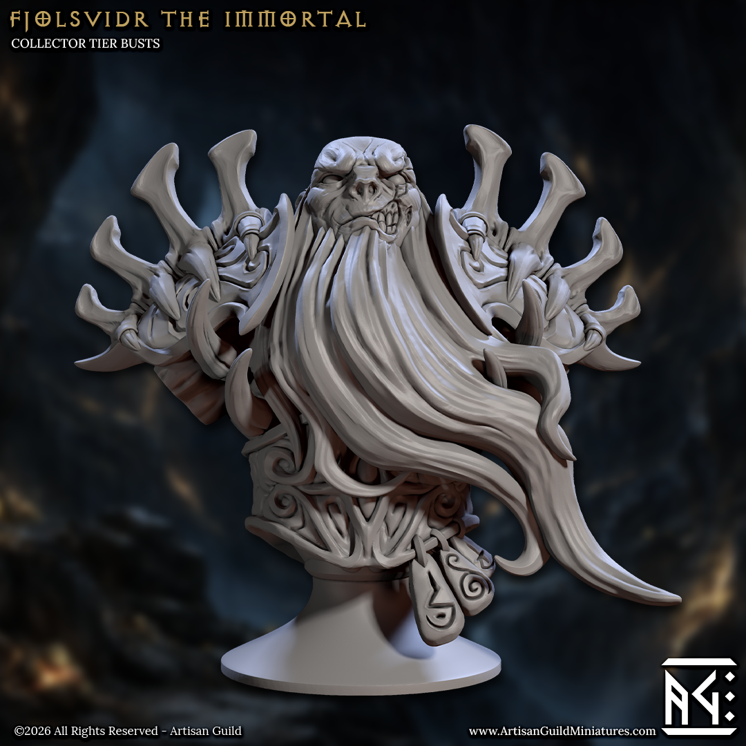 Draugr - Undead Dwarves, Busts (7 Variants Available) - Artisan Guild