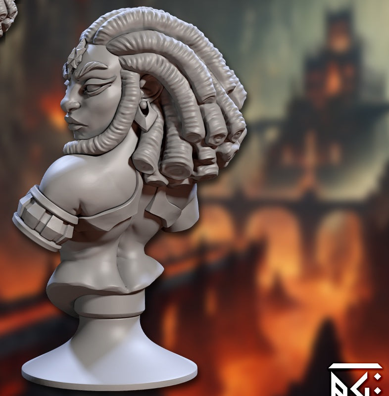Gemma, Magmaforged Berserker, Bust - Artisan Guild