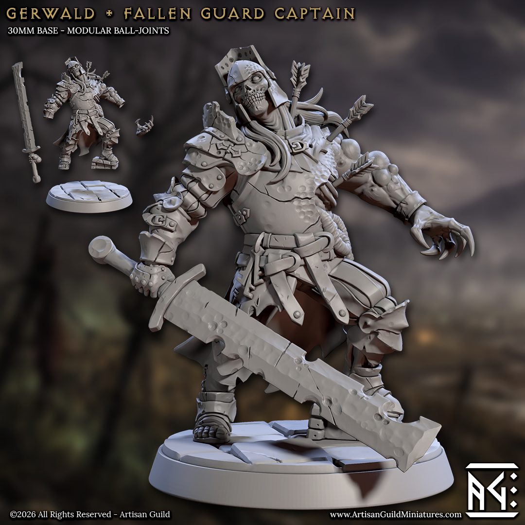 Gerwald, Fallen Guard Captain - Zombie Hero - Artisan Guild