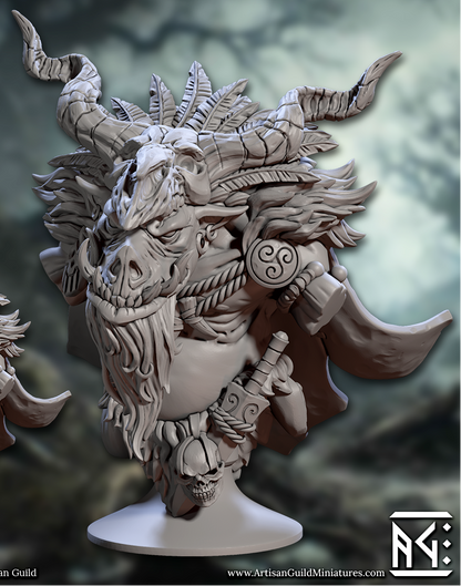 Orhog Warband, Pig-Orc Busts (8 Variants Available) - Artisan Guild