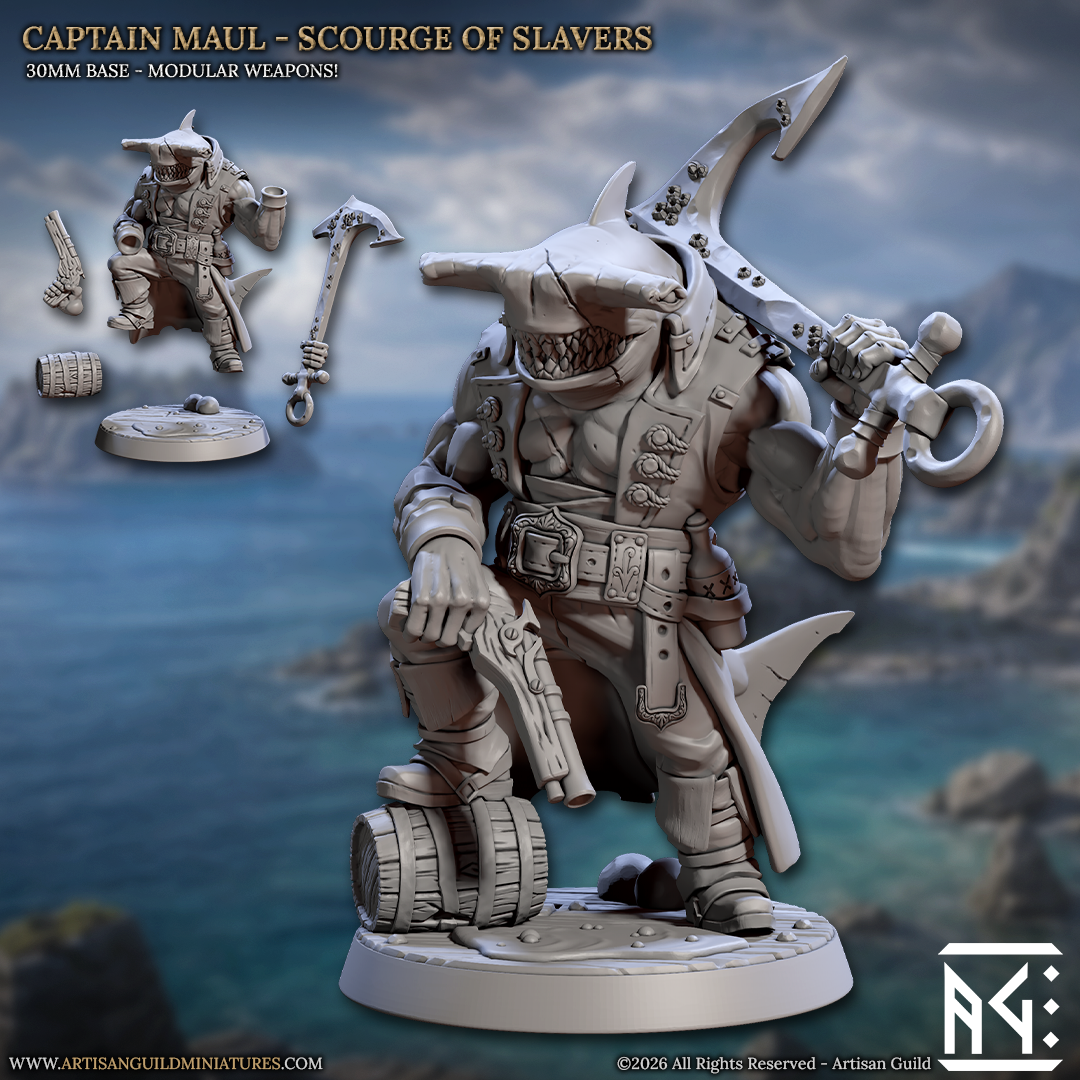 Coast Reavers, Pirate Heroes (4 Variants Available) - Artisan Guild