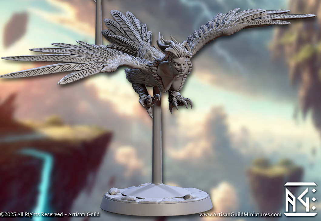 Cliff Harpies, Set A (6 Variants Available) - Artisan Guild