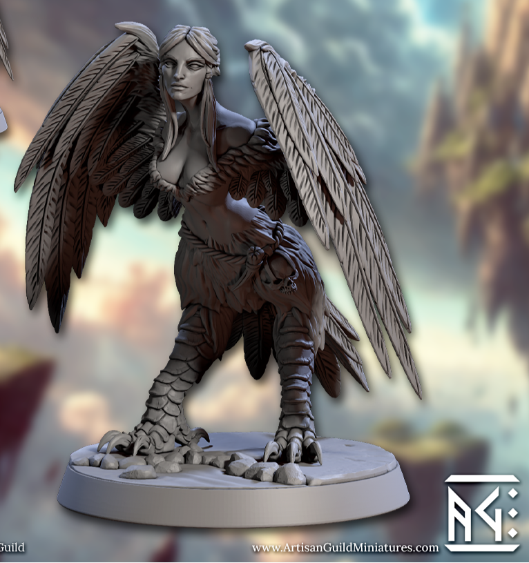 Cliff Harpies, Set A (6 Variants Available) - Artisan Guild