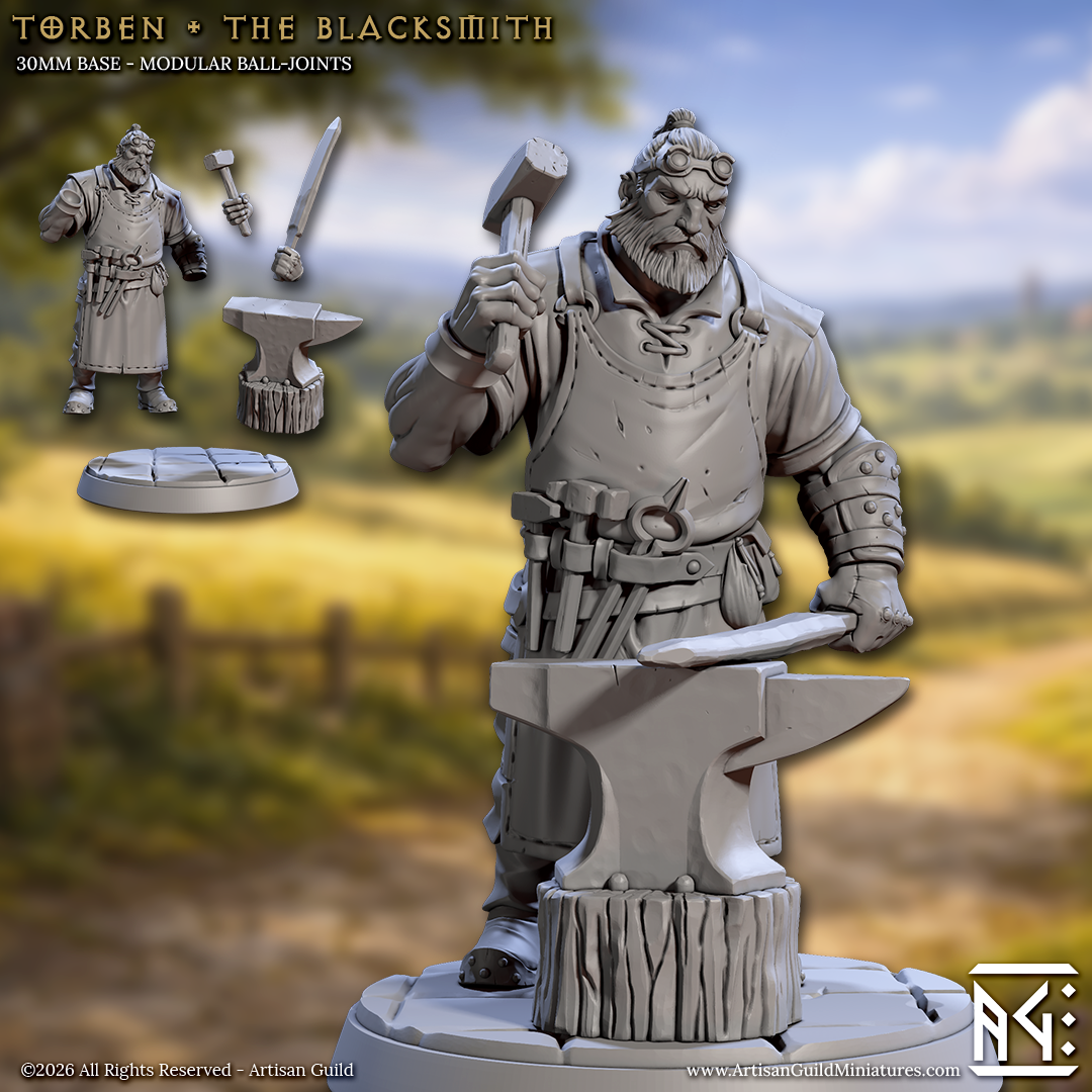 Torben the Blacksmith, Human Villager - Artisan Guild