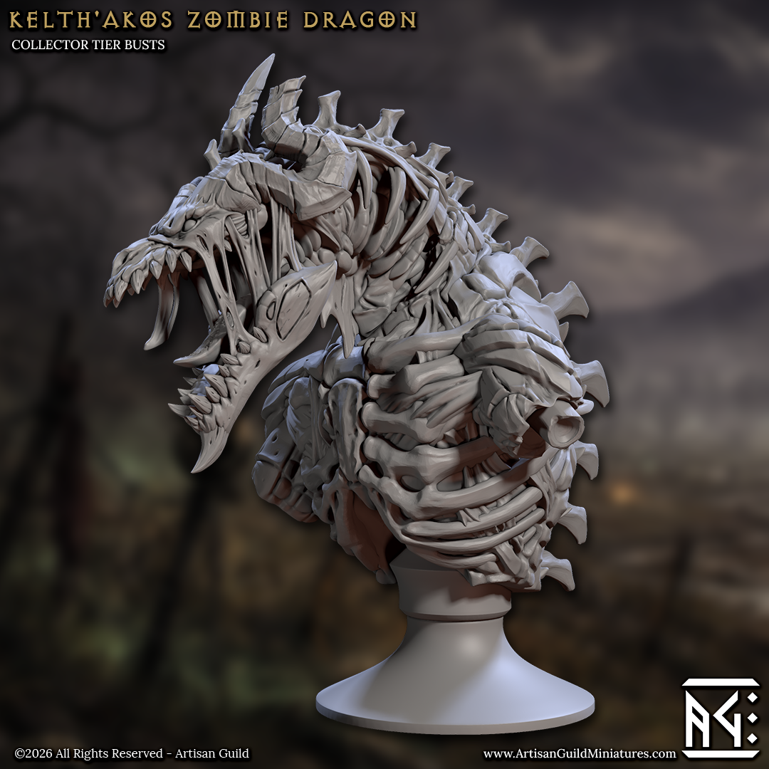 Kelth'Akos, Zombie Dragon Bust - Artisan Guild