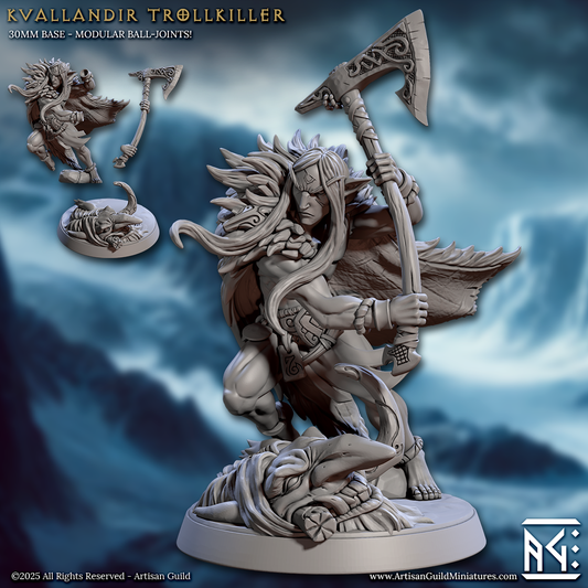 Kvallandir, Trollkiller - Winter Elf Hero - Artisan Guild