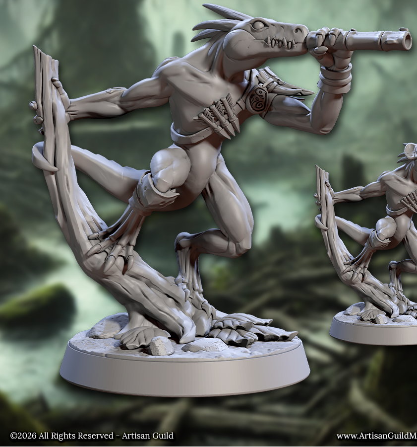 Falgor Lizardlings, Skink Warriors (6 Variants Available) - Artisan Guild