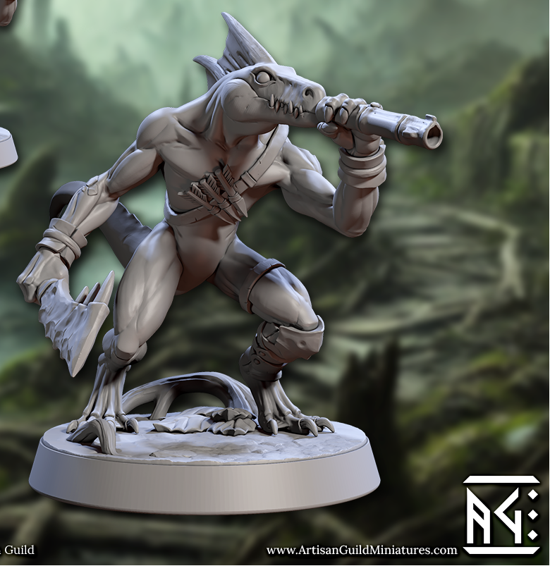 Falgor Lizardlings, Skink Warriors (6 Variants Available) - Artisan Guild