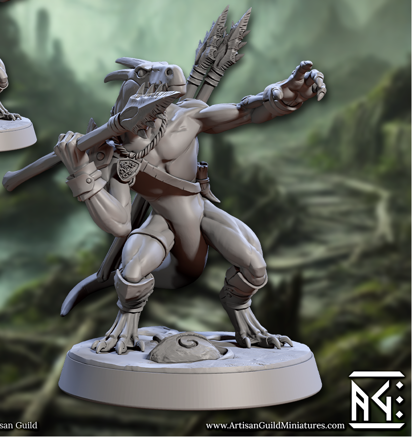 Falgor Lizardlings, Skink Warriors (6 Variants Available) - Artisan Guild