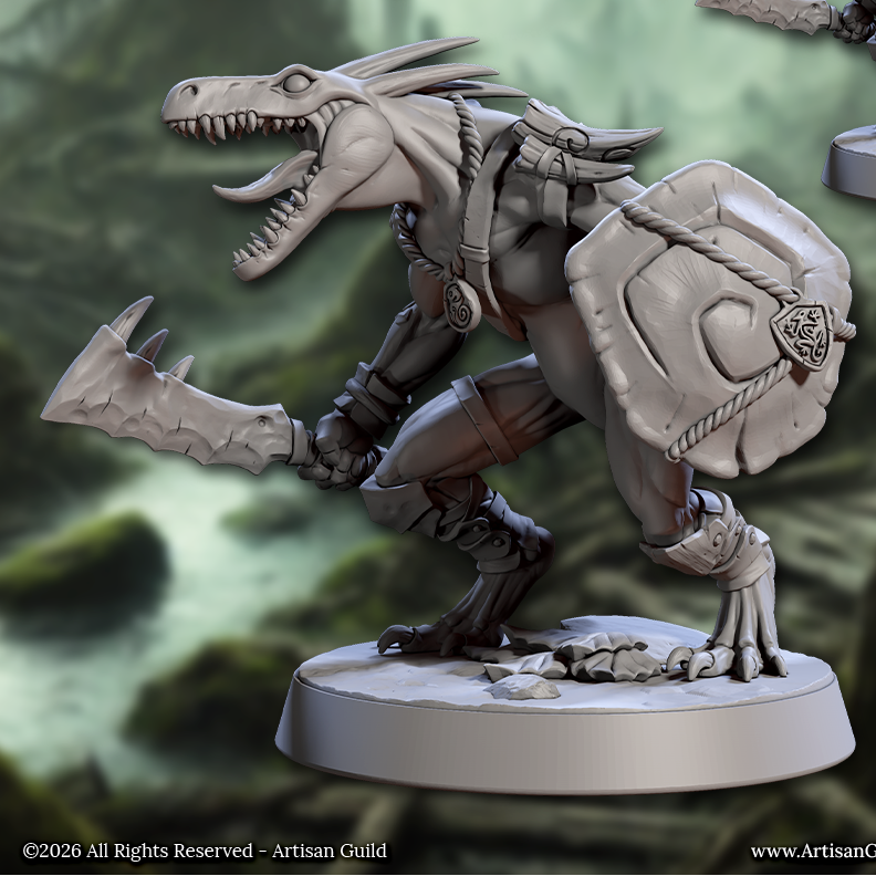Falgor Lizardlings, Skink Warriors (6 Variants Available) - Artisan Guild