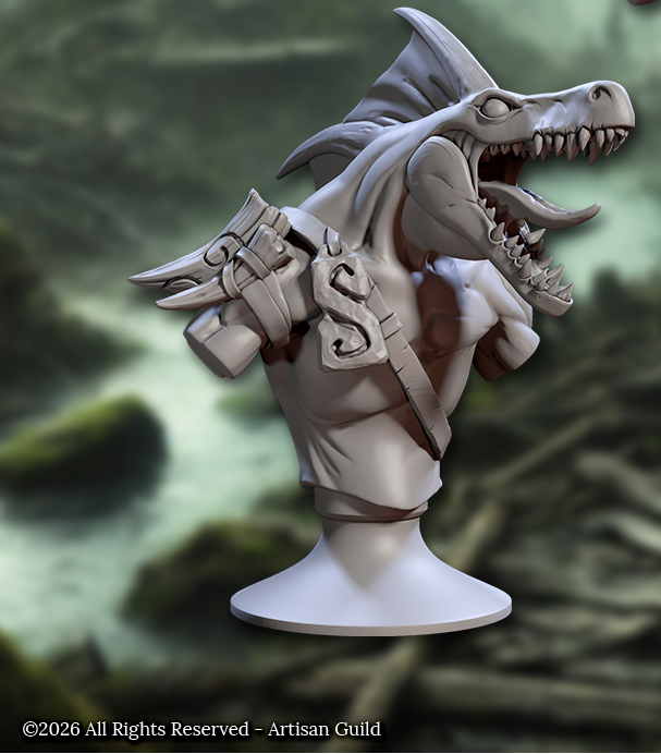 Falgor Lizardling Busts - Skink Folk Statuettes (5 Variants Available) - Artisan Guild