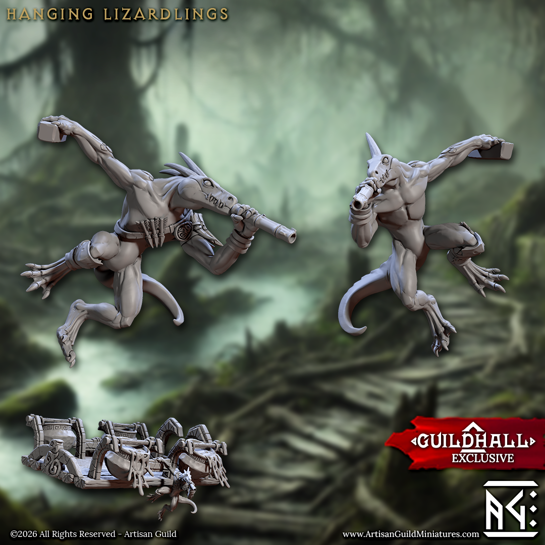 Falgor Lizardlings, Hanging (2 Variants Available) - Artisan Guild