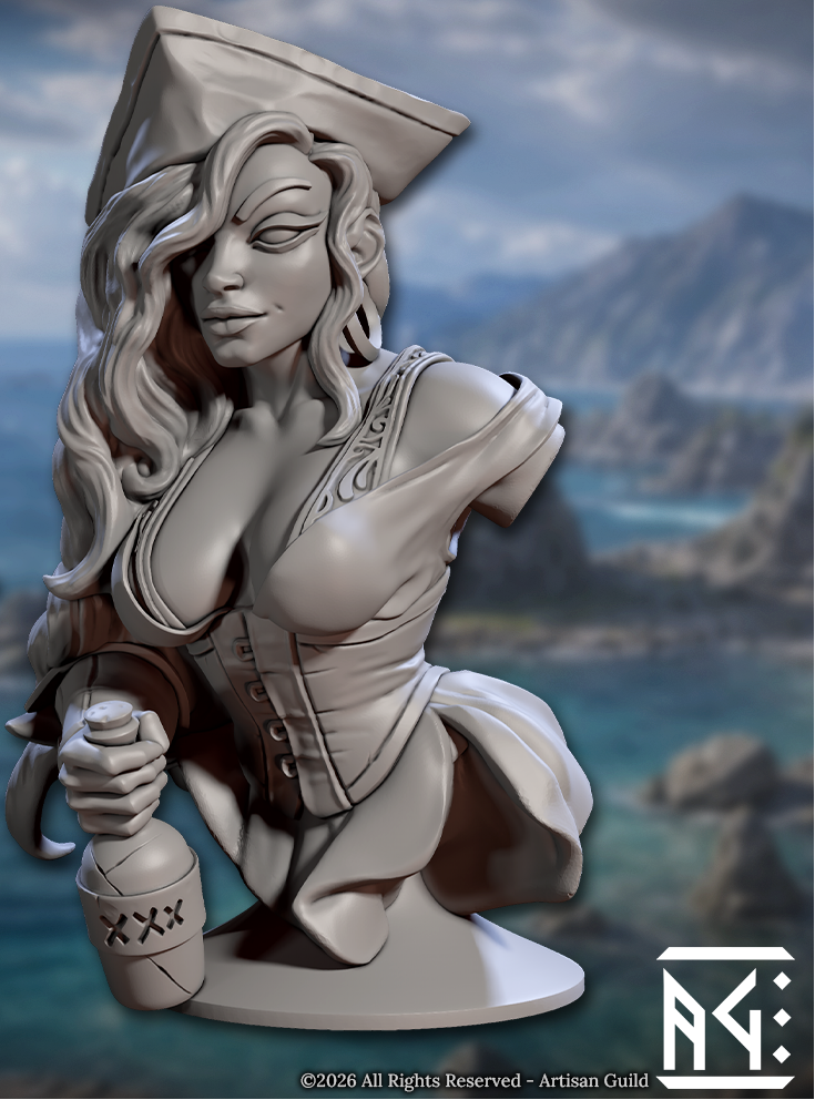 Coast Reaver Busts - Pirate Statuettes (7 Variants Available) - Artisan Guild