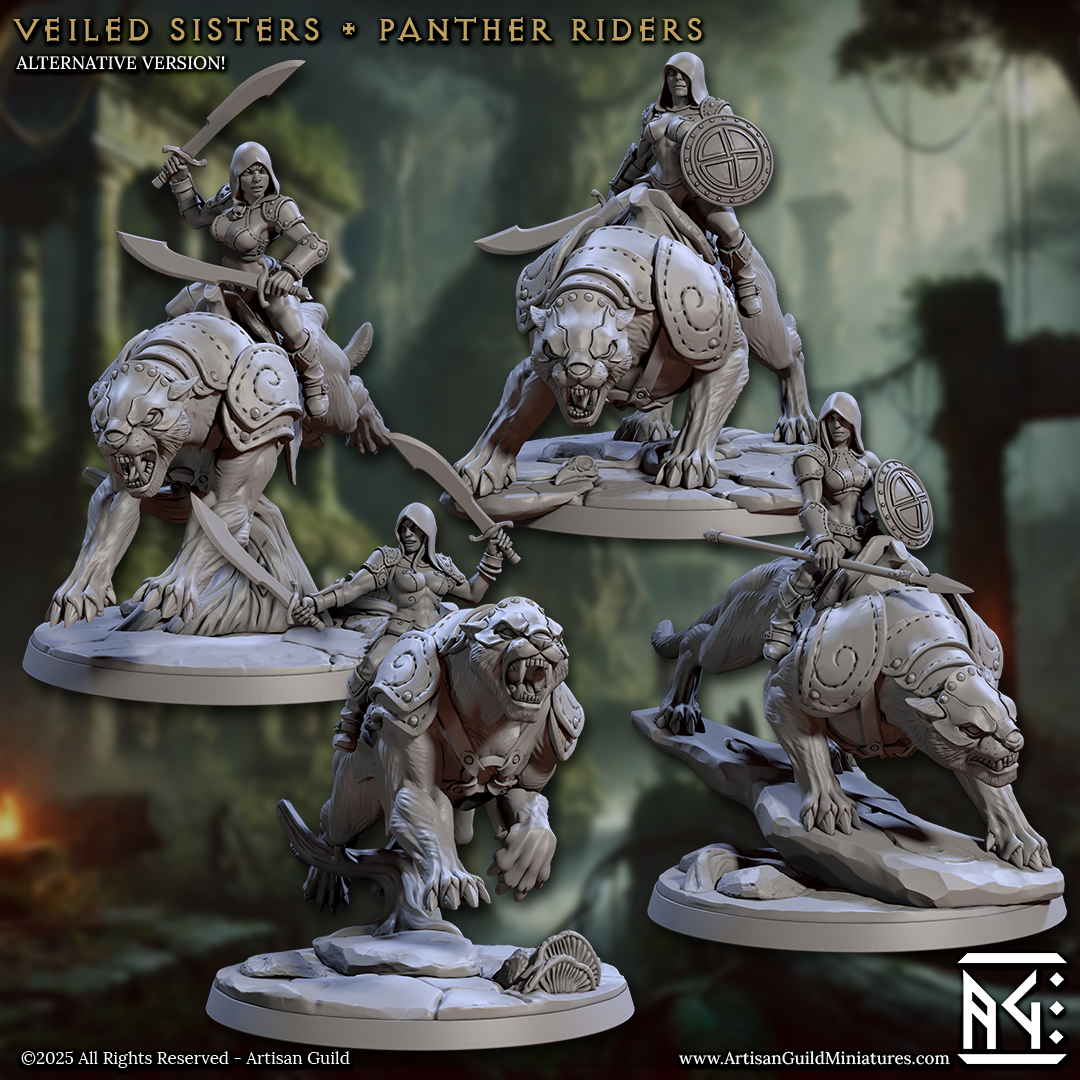 Veiled Sisterhood, Panther Riders - Set 2 (4 Variants Available) - Artisan Guild