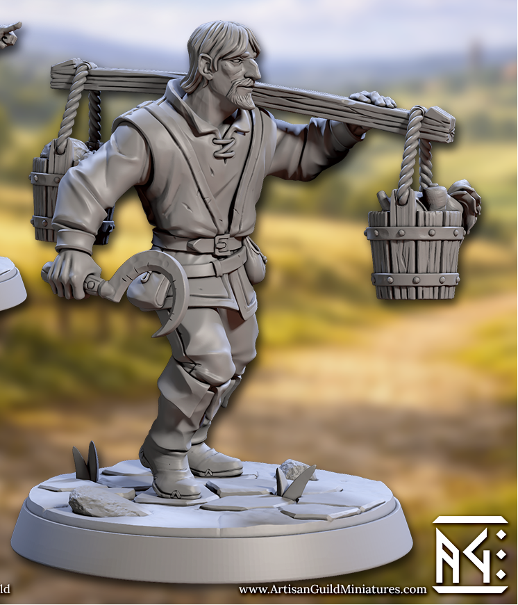 Townsfolk Peasants (6 Variants Available) - Artisan Guild