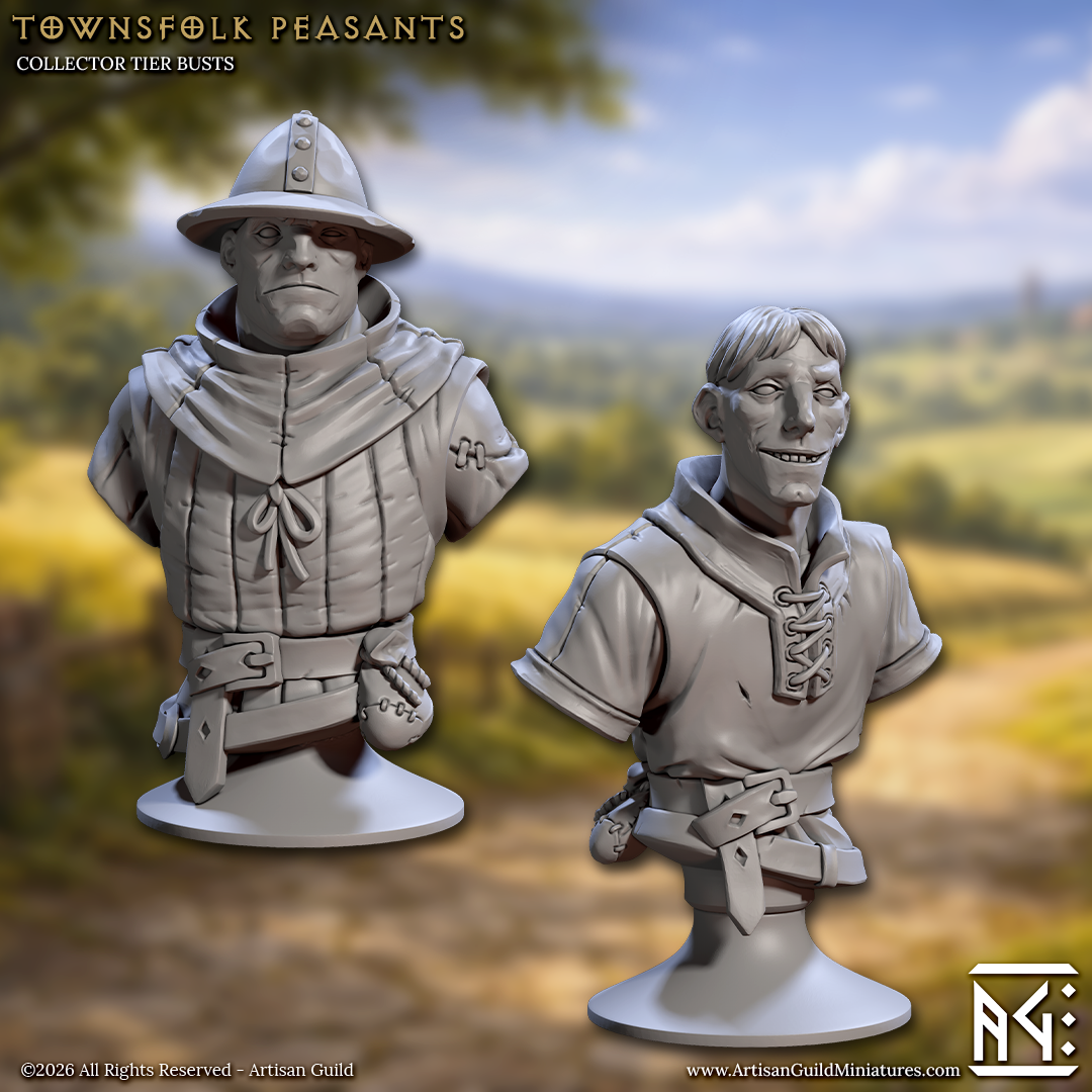 Townsfolk, Busts (3 Variants Available) - Artisan Guild