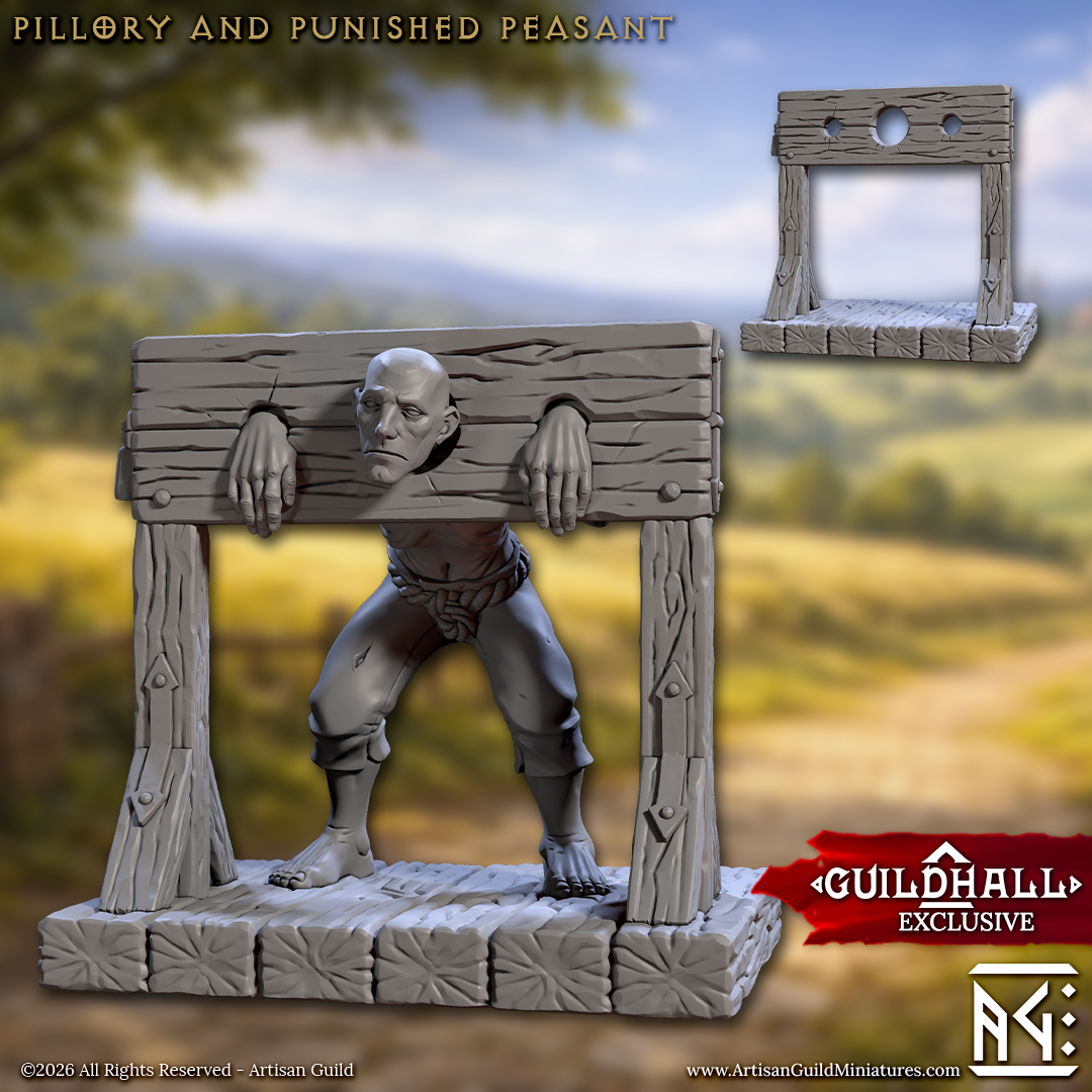 Pillory, Standing Manacles (2 Variants Available) - Artisan Guild