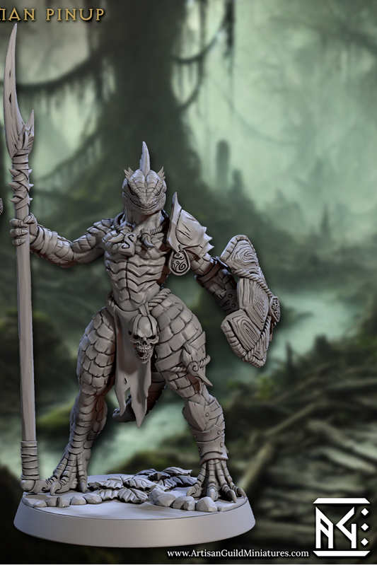 HIskra, Lizardman Pinup - Artisan Guild