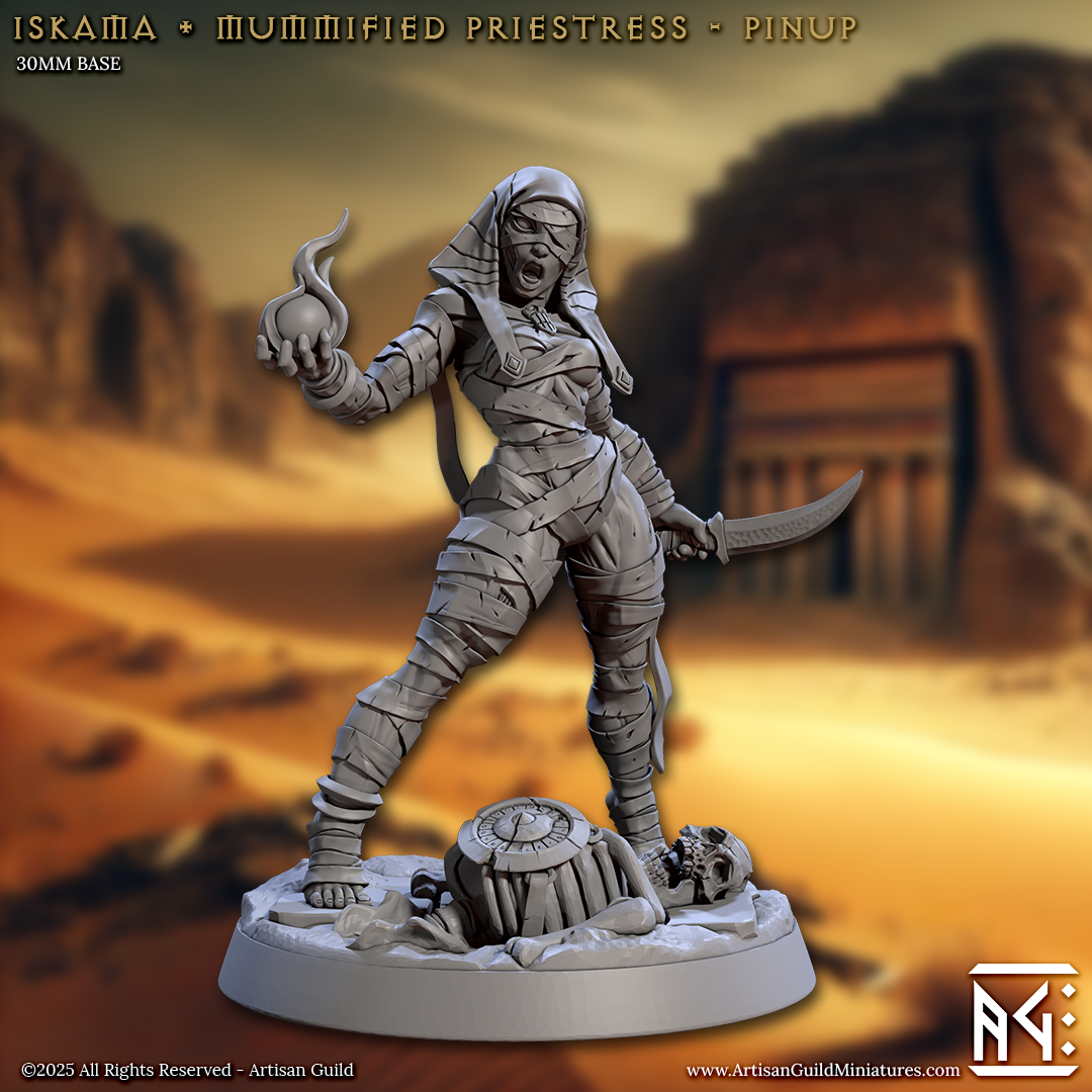 Iskema, Mummified Priestess (Pinup) - Artisan Guild