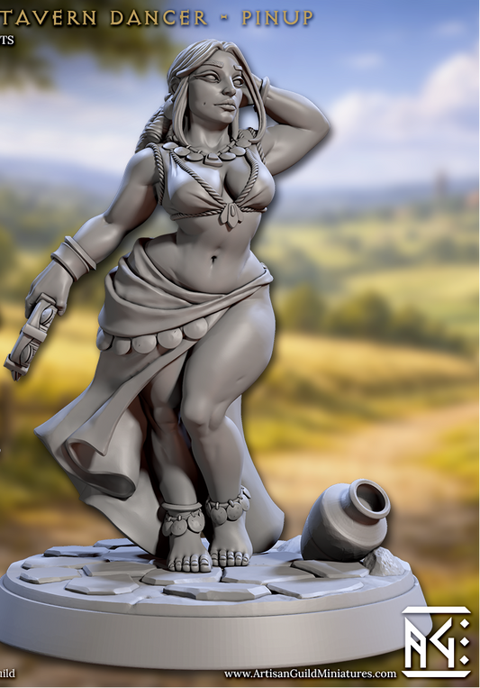 Maribel, the Tavern Dancer - Human Villager Pinup - Artisan Guild