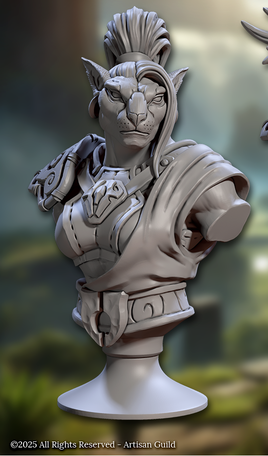 Solarmane Busts - Lion Folk Statuettes (6 Variants Available) - Artisan Guild