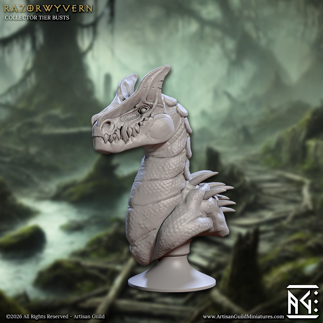 Falgor Lizardling Busts - Skink Folk Statuettes (5 Variants Available) - Artisan Guild