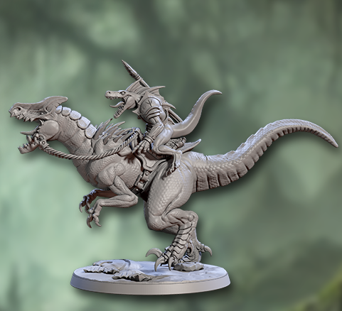 Falgor Razorwyvern Rider Lizardlings, Skink Dinosaur Cavalry (4 Variants Available) - Artisan Guild