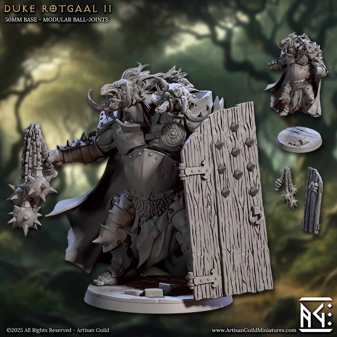 Duke Rotgaal II, Two Headed Troll Boss - Artisan Guild