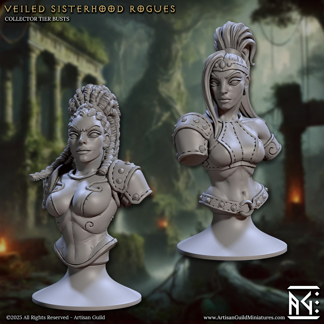 Veiled Sisterhood Rogues, Bust (2 Variants Available) - Artisan Guild