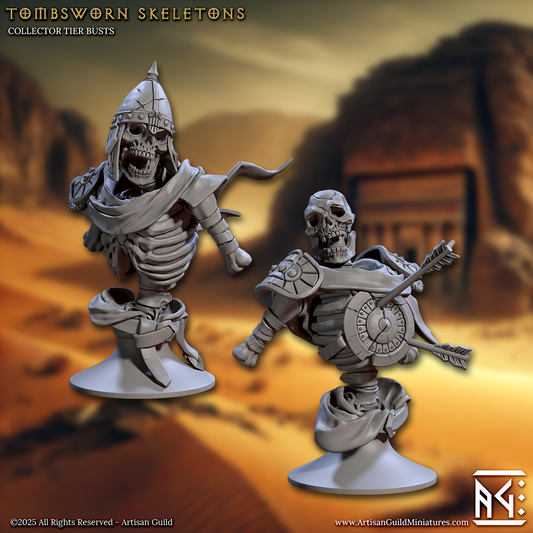 Tombsworn Skeletons, Busts (2 Variants Available) - Artisan Guild